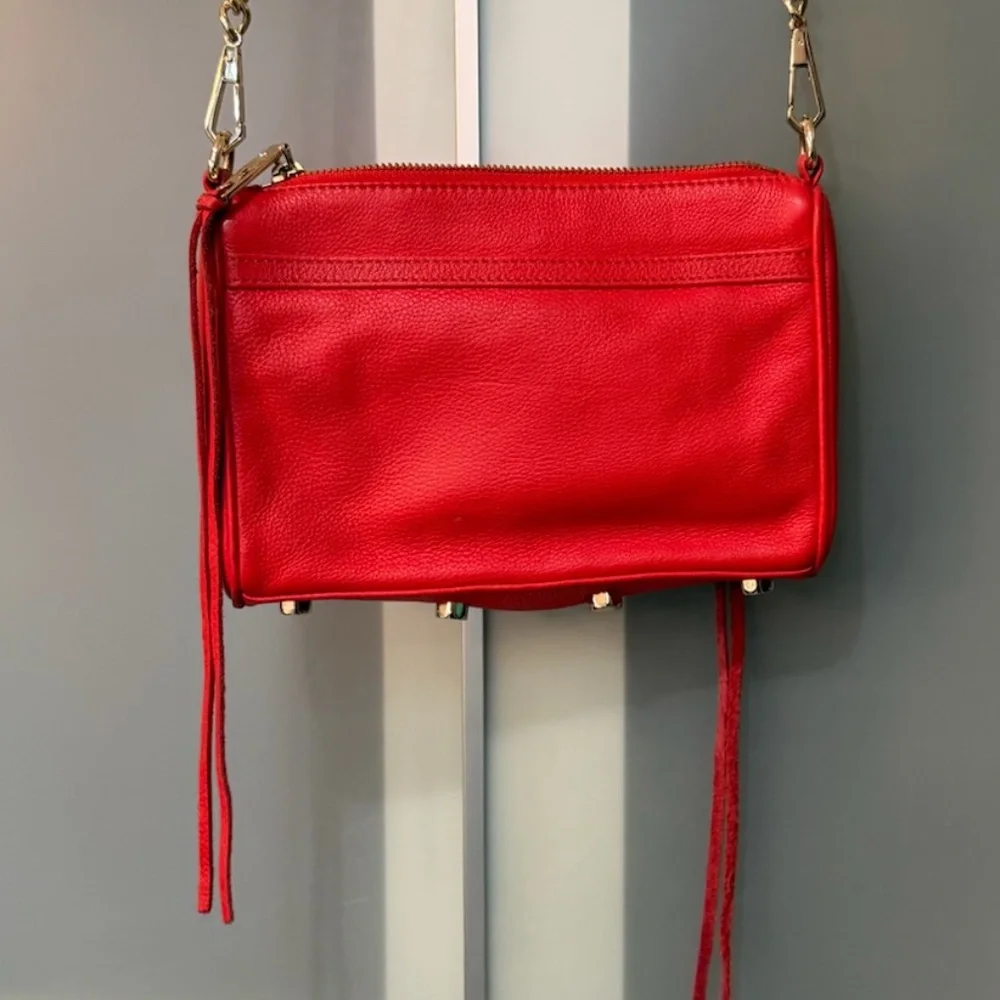 Rebecca Minkoff Mini M.A.C. Red Crossbody with Gold Hardware - Picture 5 of 8